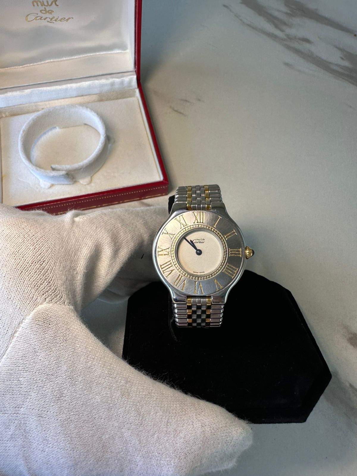Cartier Must 21 Two-Toned Quartz Ladies Watch