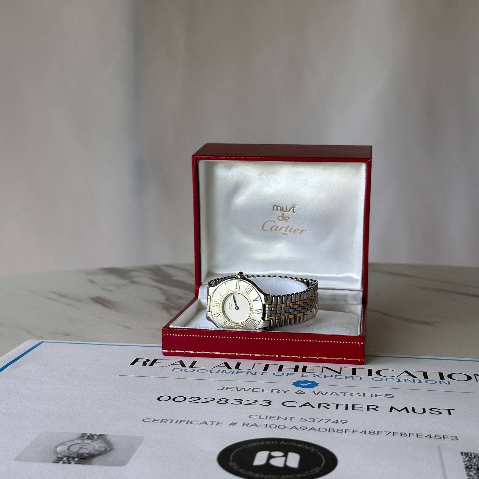 Cartier Must 21 Two-Toned Quartz Ladies Watch