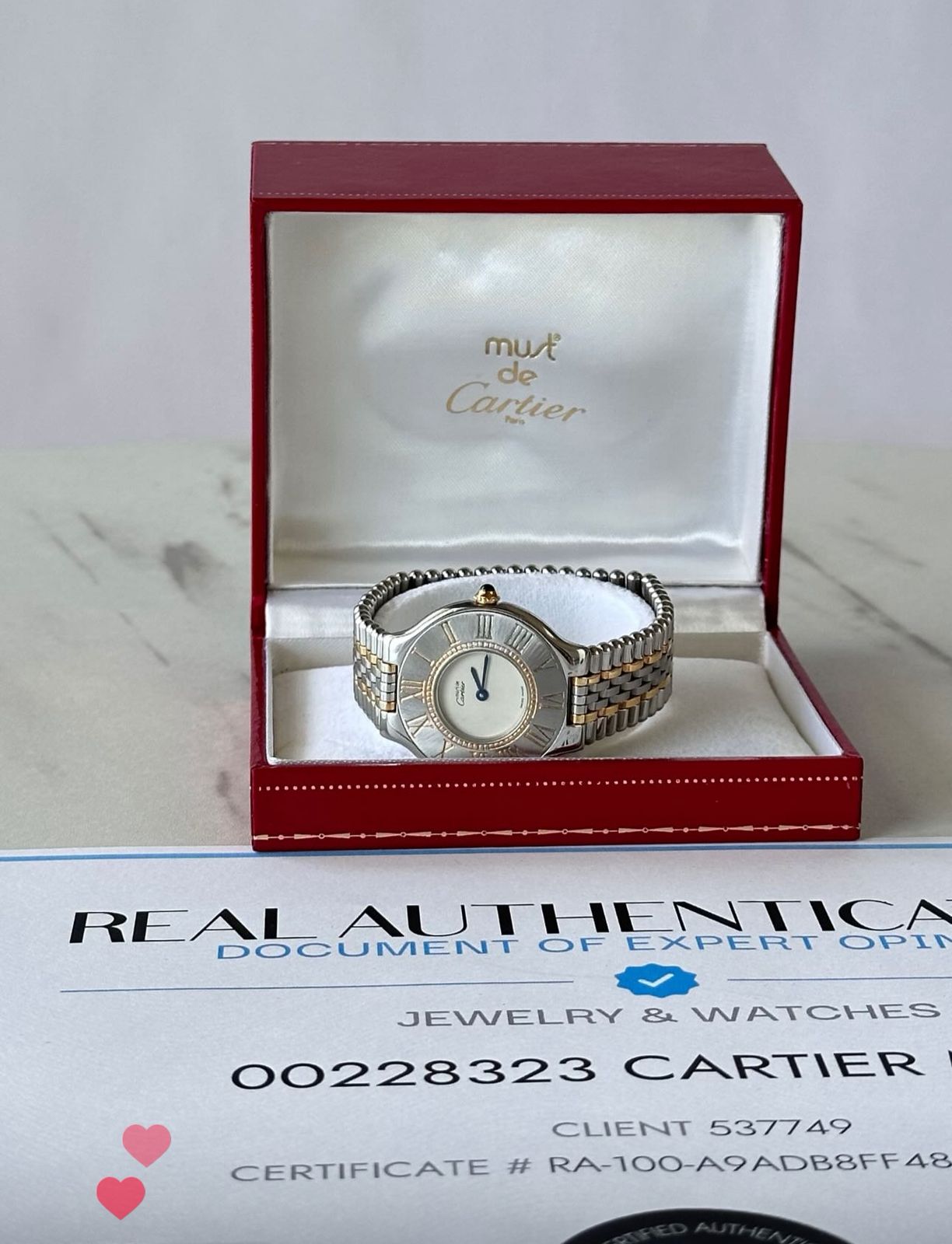 Cartier Must 21 Two-Toned Quartz Ladies Watch