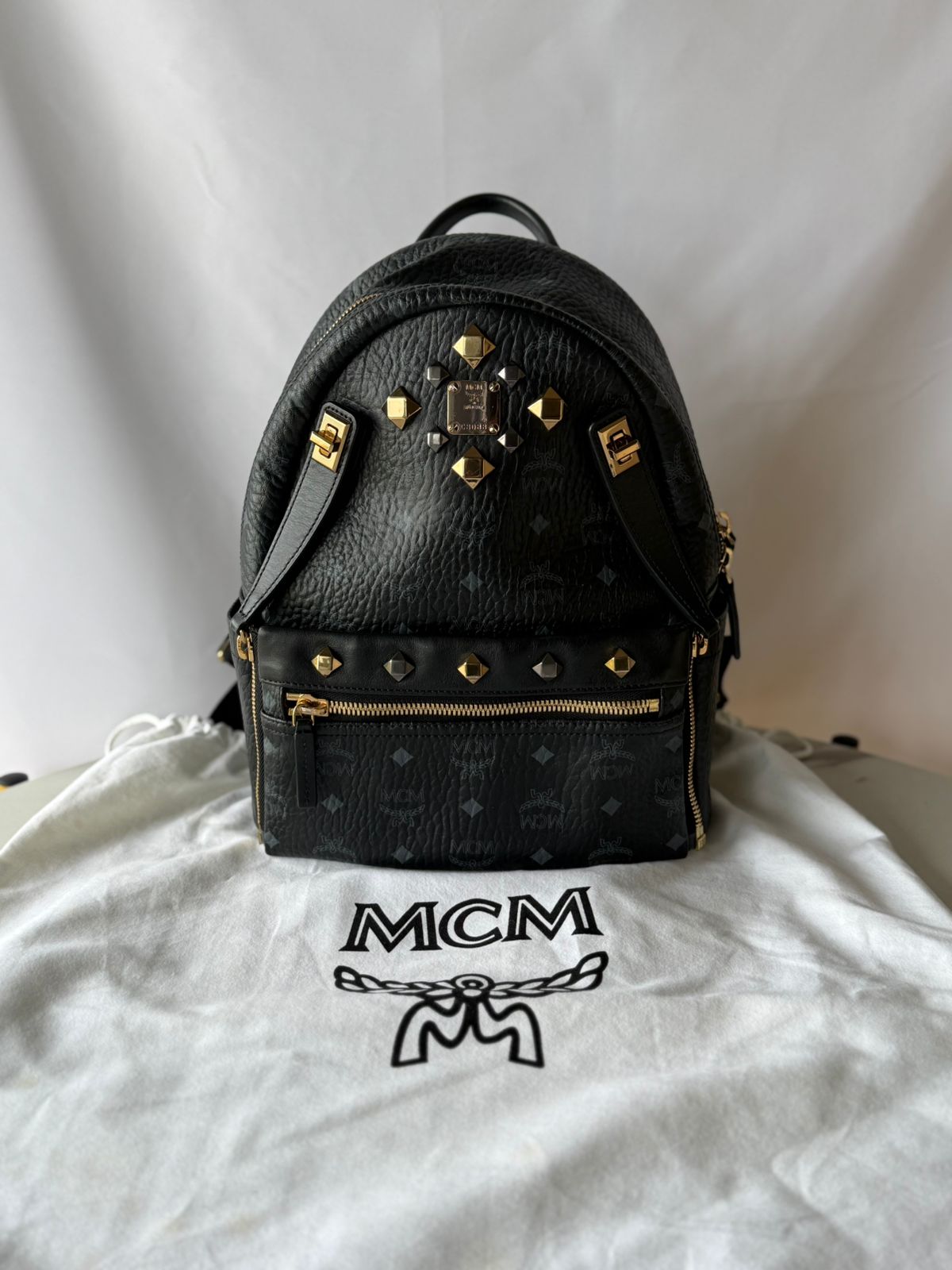 MCM STARK Backpack with Studs