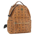 MCM Logogram Vicetos Backpack PVC Leather Brown / Gold